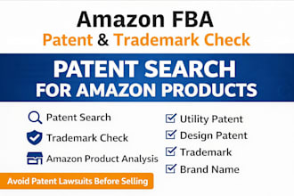 do amazon patent check and trademark search