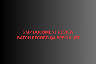 review pharmaceutical batch records for gmp compliance