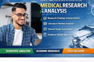 help with medical research and research analysis