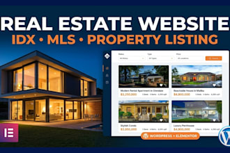 a modern real estate website with idx integration
