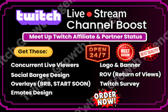 do twitch channel promotion, live viewers, real channel engagement,twitch growth