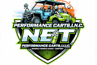 design a professional golf cart logo for your golf cart business