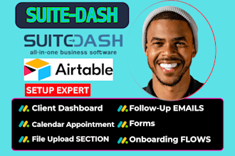 setup suitedash client portal suitedash automation expert, suitedash developer
