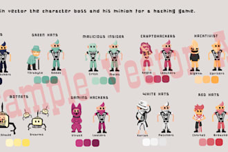 your 2d art vector or pixel art