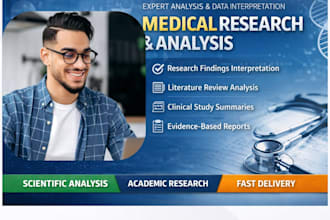 help with medical research and research analysis