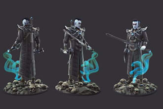 create 3d miniatures tabletop figurine character model edit fix stl for printing