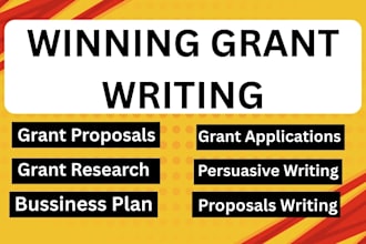 do expert grant writing, grant research winning grant proposal to secure funding