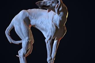 create high res 3d creature sculpts and realistic renders