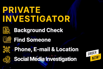 do private investigation for background checks and digital footprint