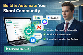 build and automate skool community, skool membership for online business growth
