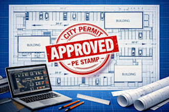 design garage parking lot layout architectural site plan city permit pe stamp