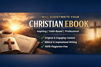 ghostwrite a christian book for you