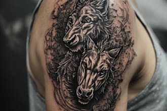 design professional creative tattoo design
