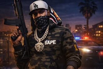 create custom fivem clothing, chain, ped, for your gta rp for your server