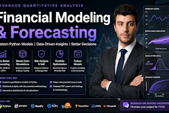 build quantitative finance models and time series analysis