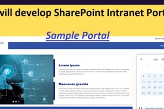 build sharepoint intranet website and intranet portal for your business