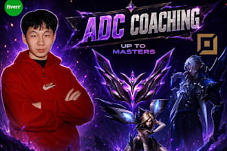 coach you adc, iron to masters, in league of legends