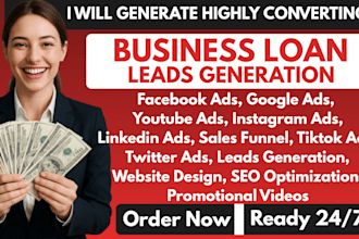 business loan leads personal loan student loan facebook ads business loan