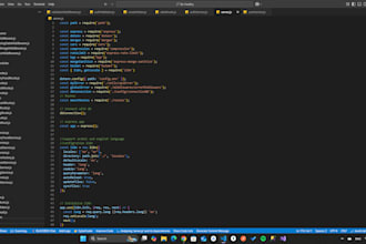 develop backend API with nodejs and mongodb