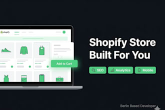 build shopify store with SEO and analytics setup