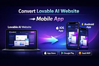 convert lovable ai website to ios android app, deploy lovable web app