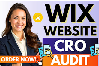 do cro audit for wix website cro ecommerce with full SEO wix cro conversion rate