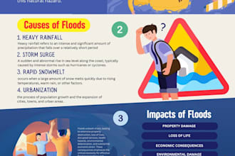 create a professional unique infographics