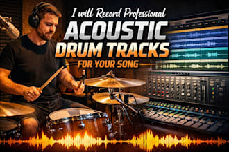 record professional acoustic drum tracks for your song