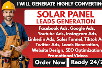 solar panel leads solar installation leads solar leads renewable leads google ad