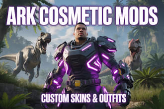 create custom ark cosmetic mods, skins, outfits and accessories