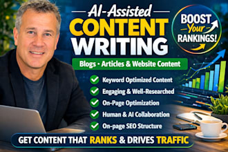 write webinar script, SEO blog posts, real estate articles, and website content