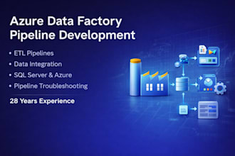 build, fix or optimize azure data factory adf pipelines