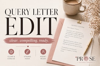 review and edit your query letter