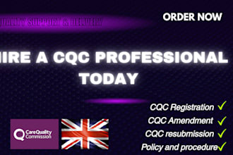handle cqc registration cqc nhs tender policies and procedure business plan