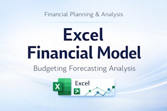 build excel financial models 3 statement budgets forecasts and variance analysis