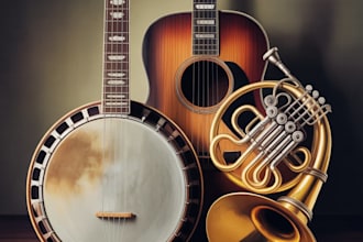 provide banjo,brasshorn,guiter to your song