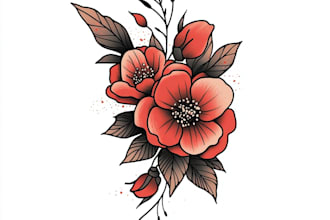 make custom minimalist line art tattoo