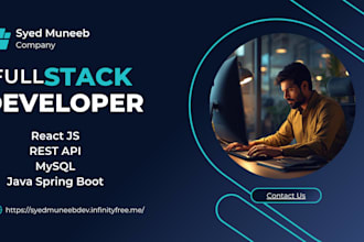 build modern website with backend API using java spring boot