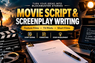 proofread edit script formatting feature film script movie recap tv pilot series