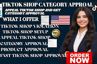 approve tiktok shop, resticted category and product approval