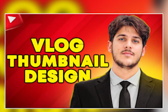 design creative thumbnails for travel and vlog channel