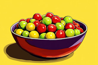 make food pop art of your food pop art