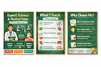 teach general science,bio ,phy ,chem and  medical sciences