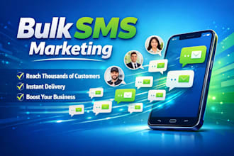 send bulk SMS marketing campaign and text message promotion