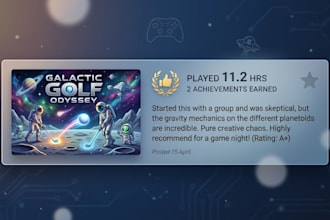 test and review your game on steam or android