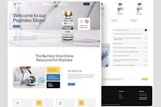 create peptide supplier website with secure payment gateway integration