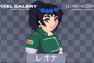 draw a personalized pixel art avatar for twitch, discord