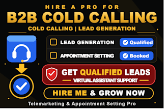 do telemarketing, cold calling, b2b lead generation and appointment setting