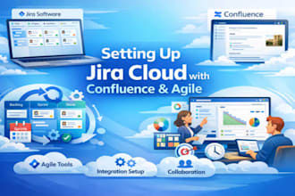 install, configure, jira cloud with confluence and agile setup