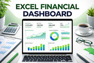 create an excel dashboard for financial analysis